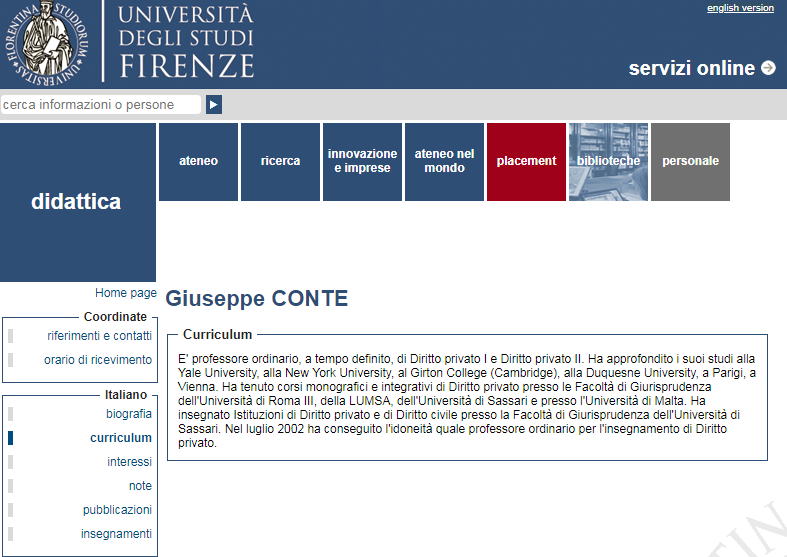 giuseppe conte curriculum new york university - 3