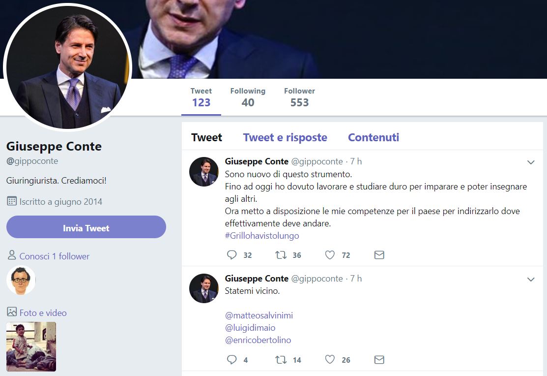 giuseppe conte twitter 2