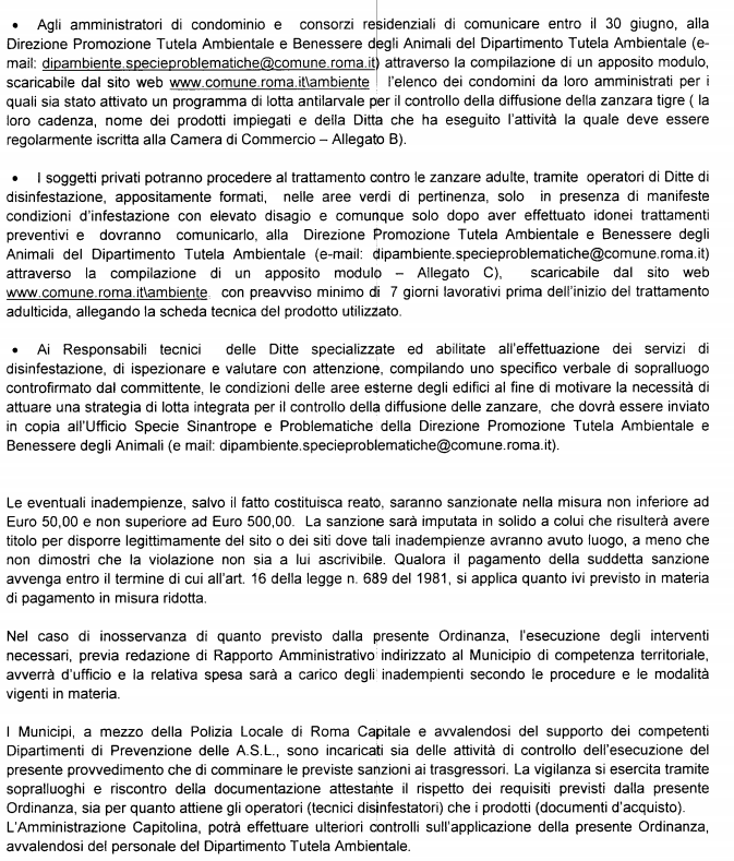 massimiliano quaresima m5s ordinanza anti zanzare roma - 2