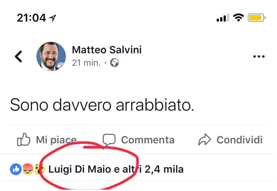 matteo salvini arrabbiato