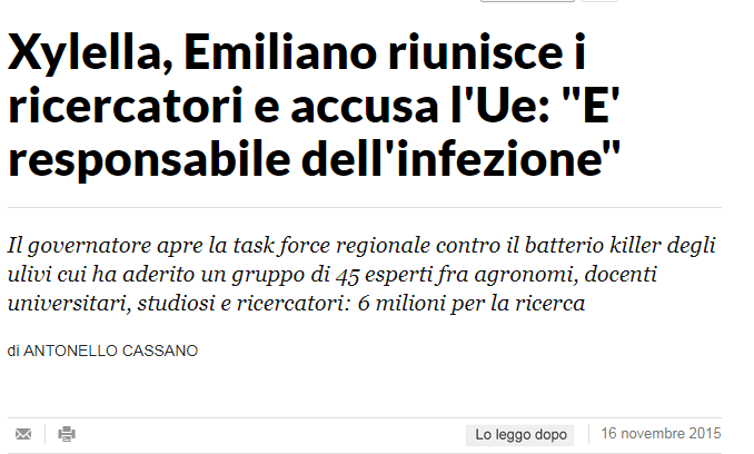 michele emiliano piano abbattimento urgente xylella - 3