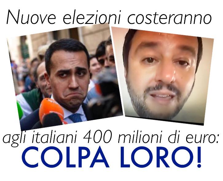 quanto costano nuove elezioni