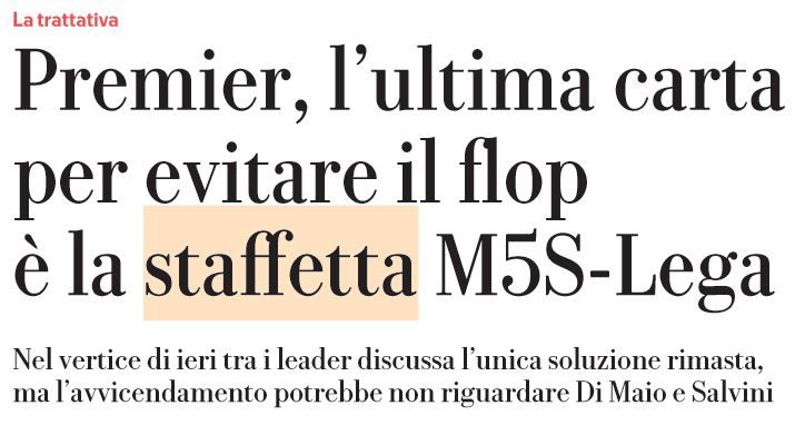 staffetta lega m5s