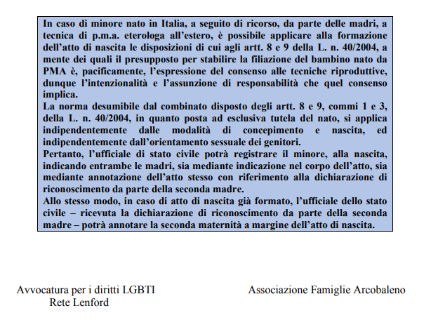 virginia raggi anagrafe mamme omosessuali famiglie arcobaleno rete lenford - 1