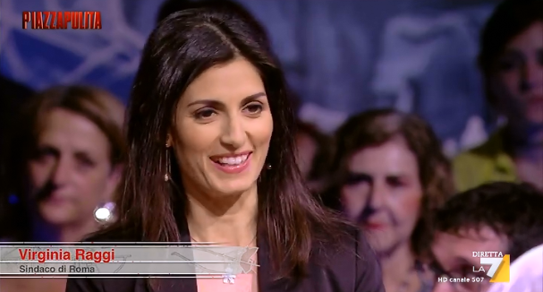 virginia raggi piazza pulita - 1