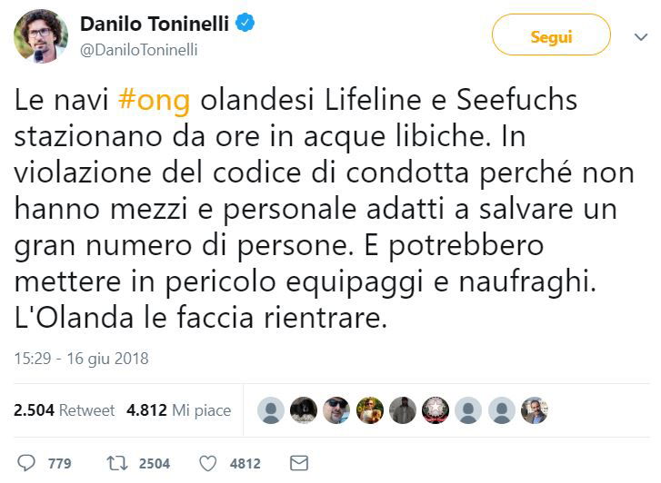 danilo toninelli