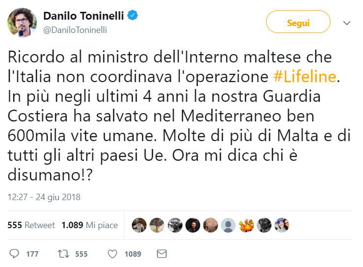danilo toninelli