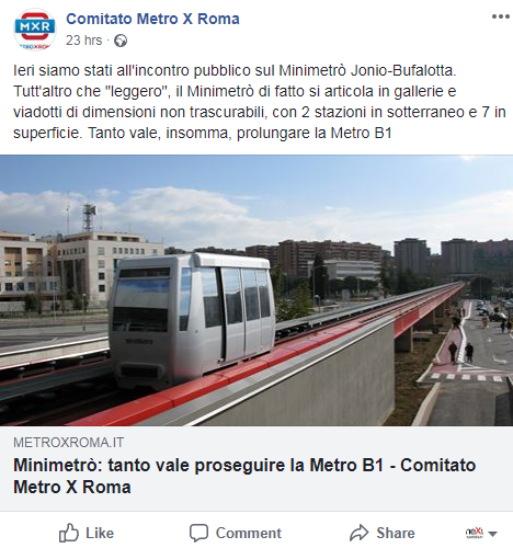 meleo metro b bufalotta people mover brucomela - 8