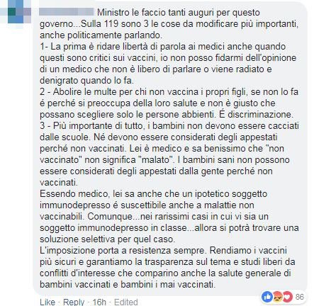 ministro salute giulia grillo vaccini libertà di scelta lorenzin - 1