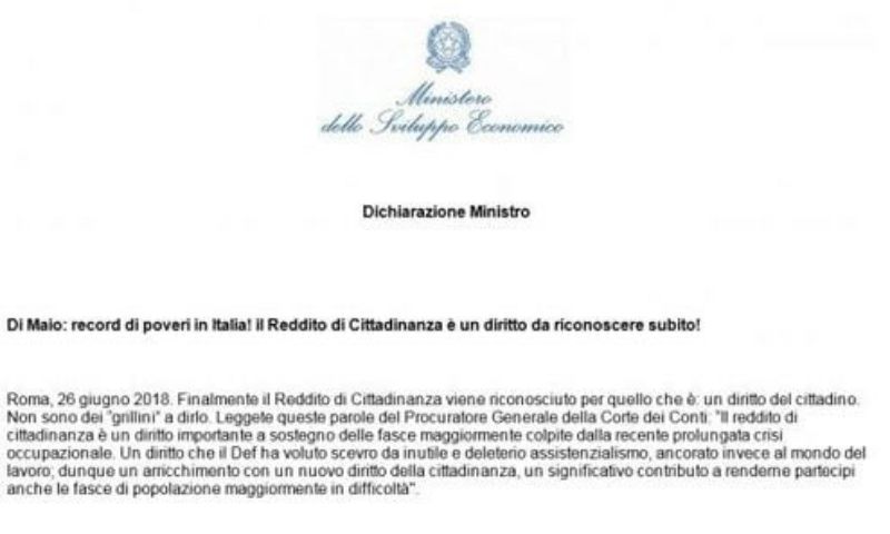 Reddito di cittadinanza subito! Ma come??? article-post
