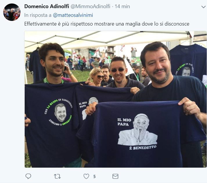 Il Papa non vuole incontrare Salvini article-post