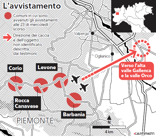 ufo piemonte caccia drone canavese - 1