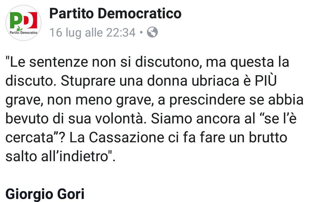 Cosa ha detto davvero la Cassazione su stupro e ubriachezza article-post