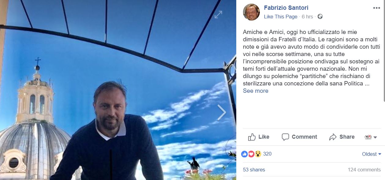 fabrizio santori fratelli d'italia