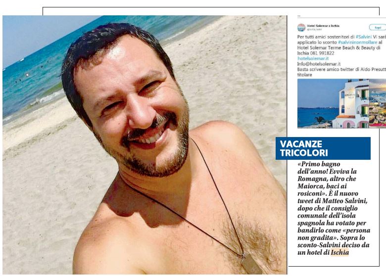 L’hotel di Ischia che ti fa lo sconto se stai con Salvini article-post