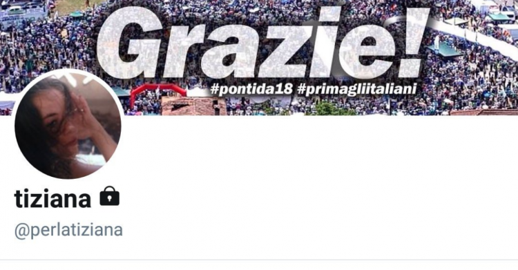 perla tiziana twitter pollice opponibile bloccato - 7