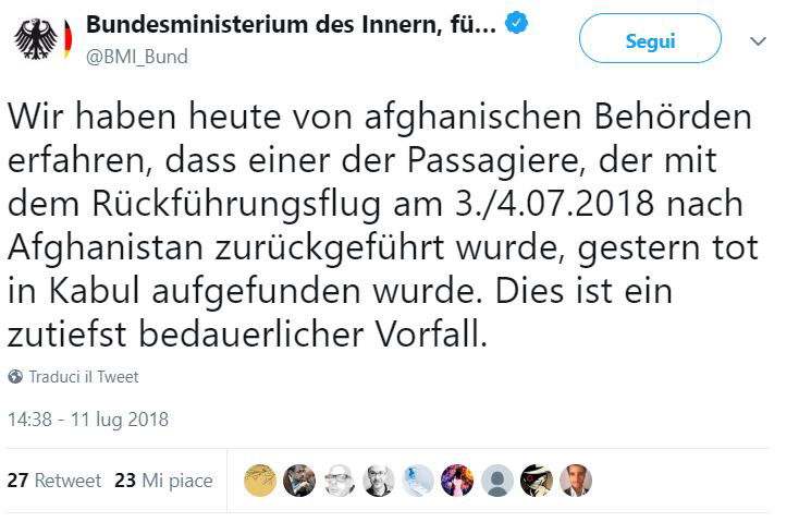 Il giovane cresciuto in Germania che si suicida dopo essere stato rimpatriato article-post
