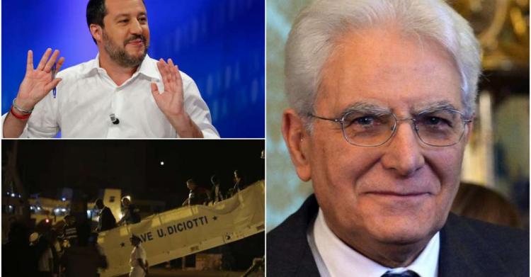 salvini diciotti mattarella conte