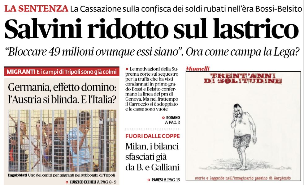 Perché la Cassazione mette Salvini sul lastrico article-post