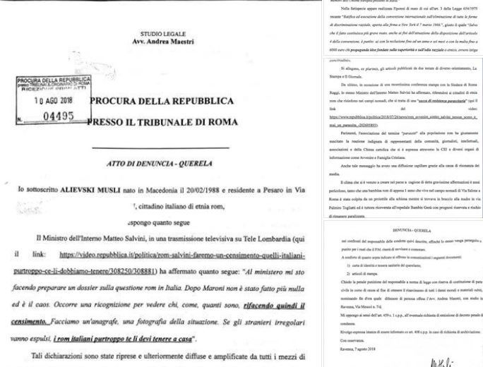 Salvini, la denuncia per istigazione all’odio razziale article-post