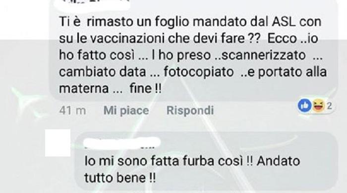mamma no-vax falsifica certificato vaccinazioni