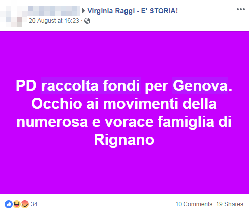 raccolta fondi pd genova amatrice complotto - 1