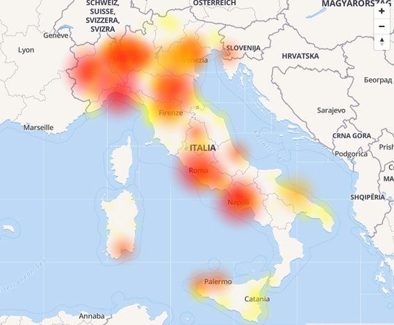 La rete Tre down in tutta Italia article-post