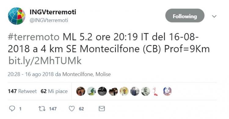 terremoto molise montecilfone