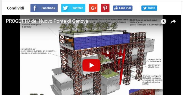 beppe grillo progetto ponte genova