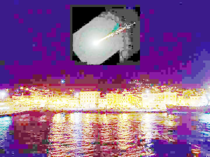 bolide meteorite sardegna 20 settembre fotomontaggio maddalena - 7