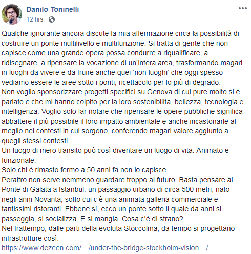 Genova: Toninelli, la ricostruzione potrà partire solo dopo il dissequestro Genova: Toninelli, la ricostruzione potrà partire solo dopo il dissequestro