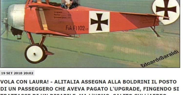 laura boldrini duilio paolini alitalia