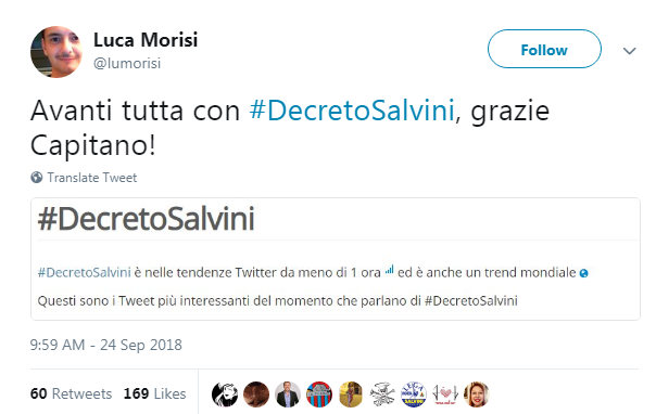 luca morisi decreto sicurezza salvini trending - 2