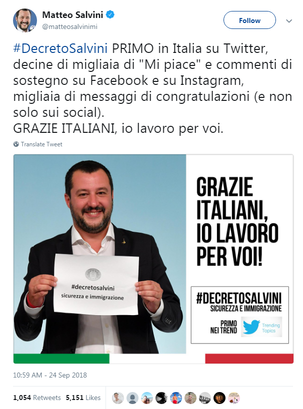 luca morisi decreto sicurezza salvini trending twitter - 3