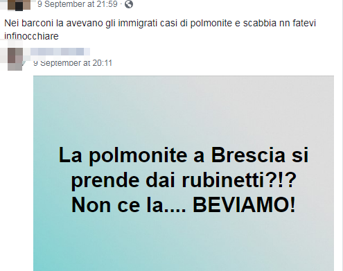 polmonite brescia immigrati complotto - 1