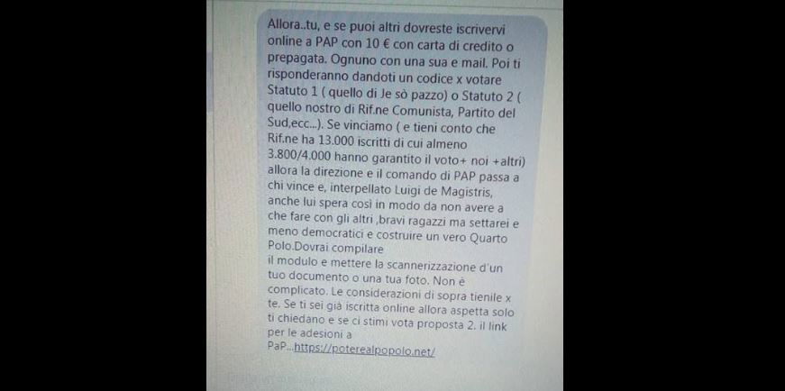 Il “pizzino” per barare al voto per lo Statuto di Potere al Popolo article-post