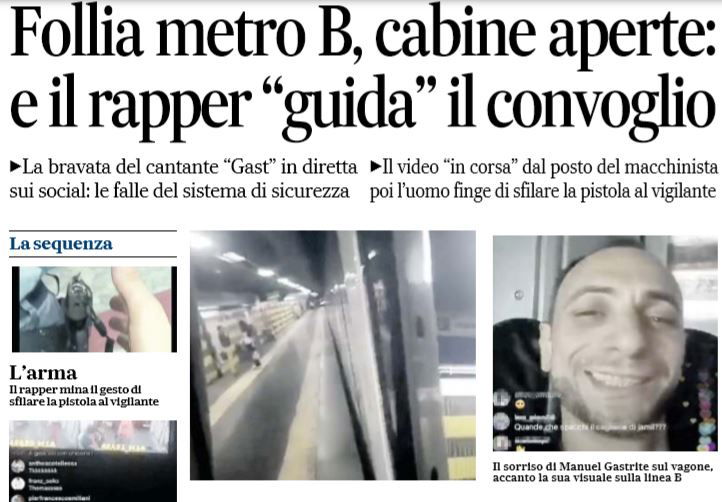 Il rapper che prende il comando della Metro B a Roma article-post