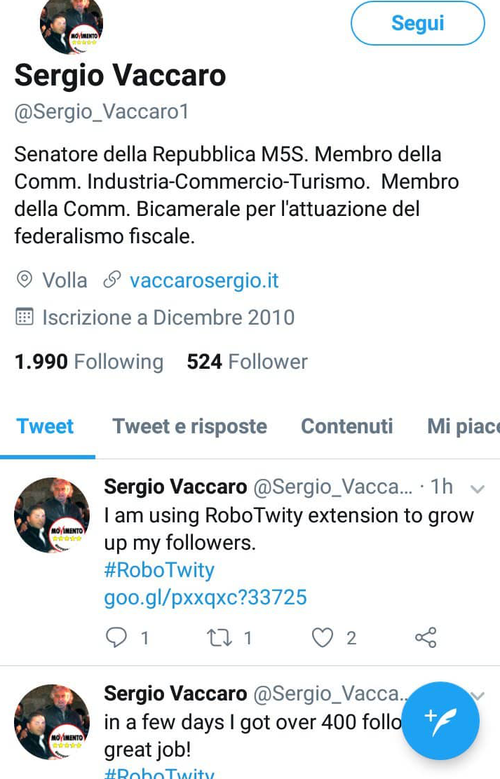 sergio vaccaro twitter follower - 6