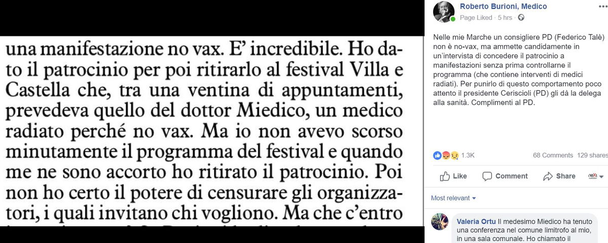 Federico Talè: l’assessore PD che dava per errore patrocini a manifestazioni no-vax article-post