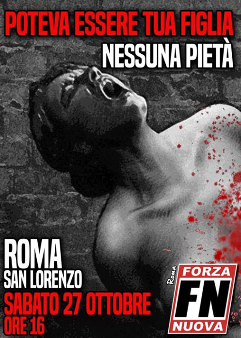 forza nuova desiree mariottini san lorenzo - 12