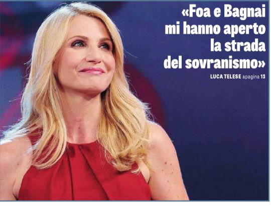 Lorella Cuccarini folgorata sulla via del sovranismo article-post