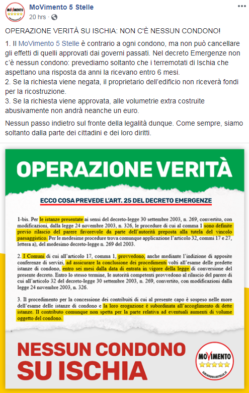 m5s decreto genova condono ischia - 1