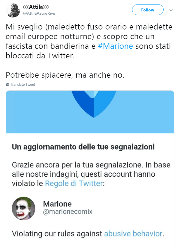 marione account sospeso twitter - 4