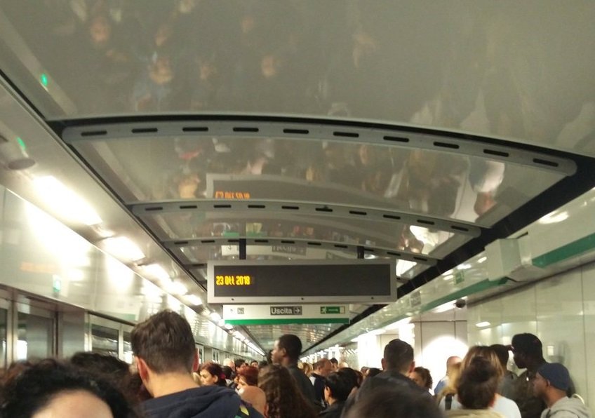 metro c roma evacuazione