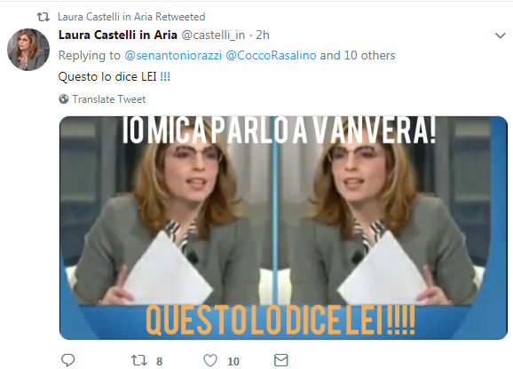 laura castelli fake twitter - 4
