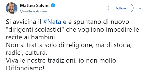 matteo salvini presepe 2018 terni natale - 9