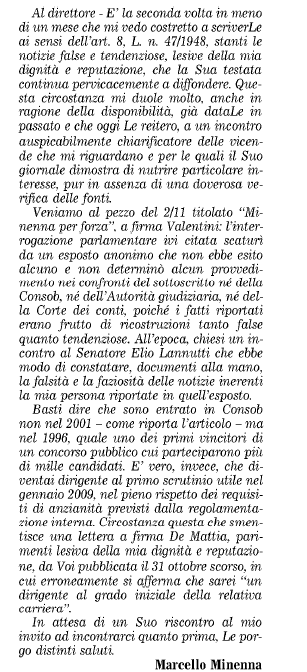 minenna lannutti consob interrogazione - 1