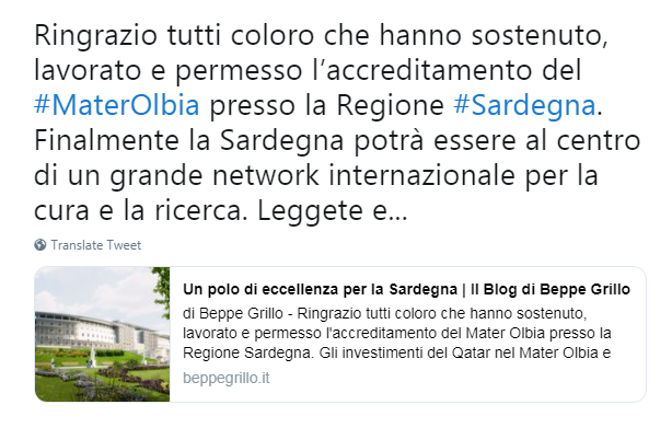 beppe grillo mater olbia - 1