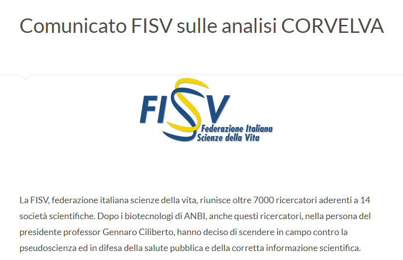 fisv corvelva analisi - 1