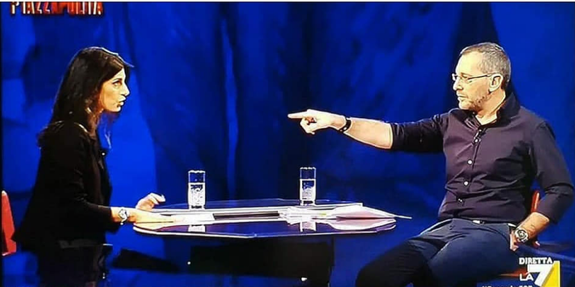 La macchina del fango di Paola Taverna contro Corrado Formigli (per un dito) preview